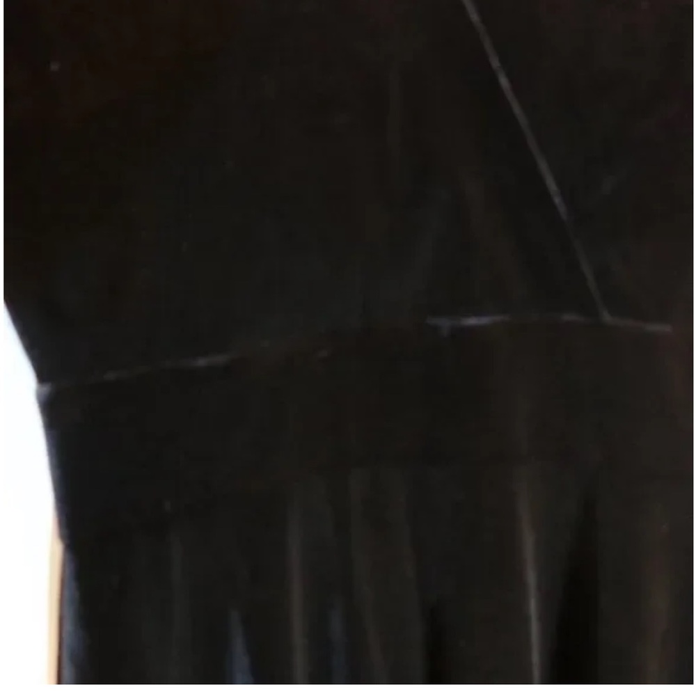 Brooks Brothers Y2K Black Long Sleeve Velvet Dress - Picture 3 of 4